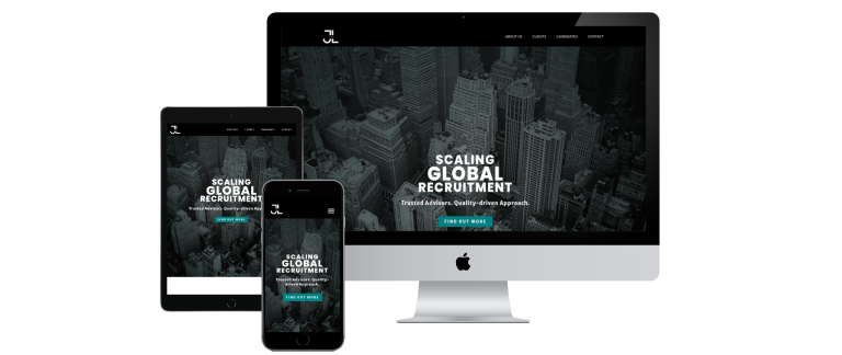 JL:Pro website mockup