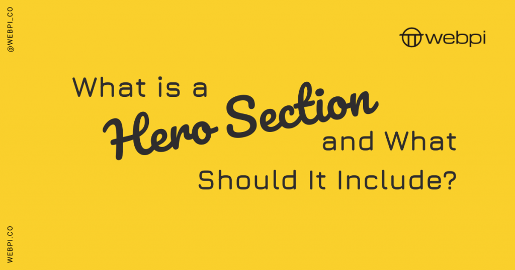 What is a Hero Section